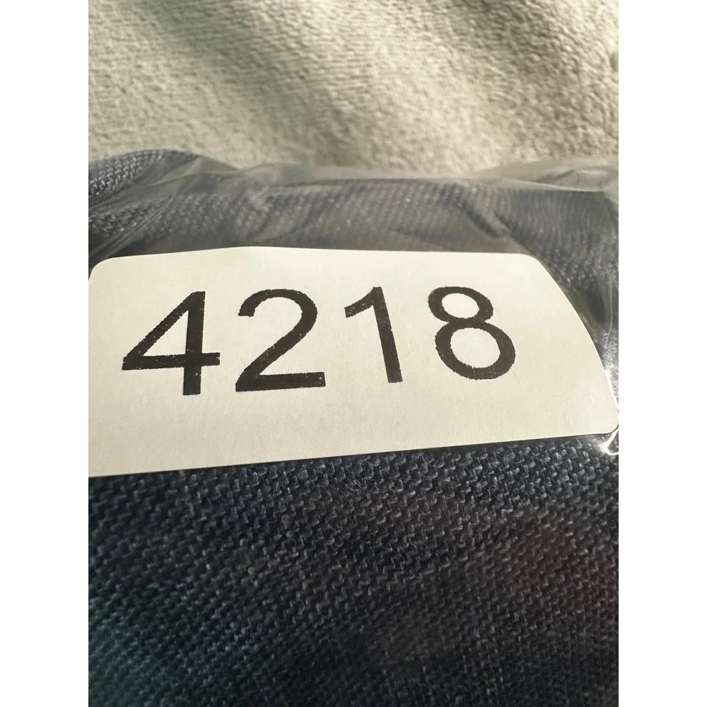 Baird McNutt Linen Dress Pants Mens 34x32 Blue Murano Slim Fit Cuffed